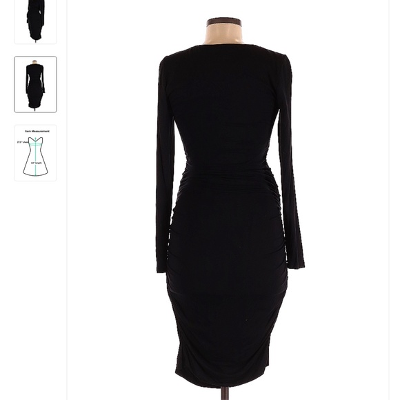 A Pea in the Pod Casual Maternity Black Long Sleeve Dress - Picture 2 of 2